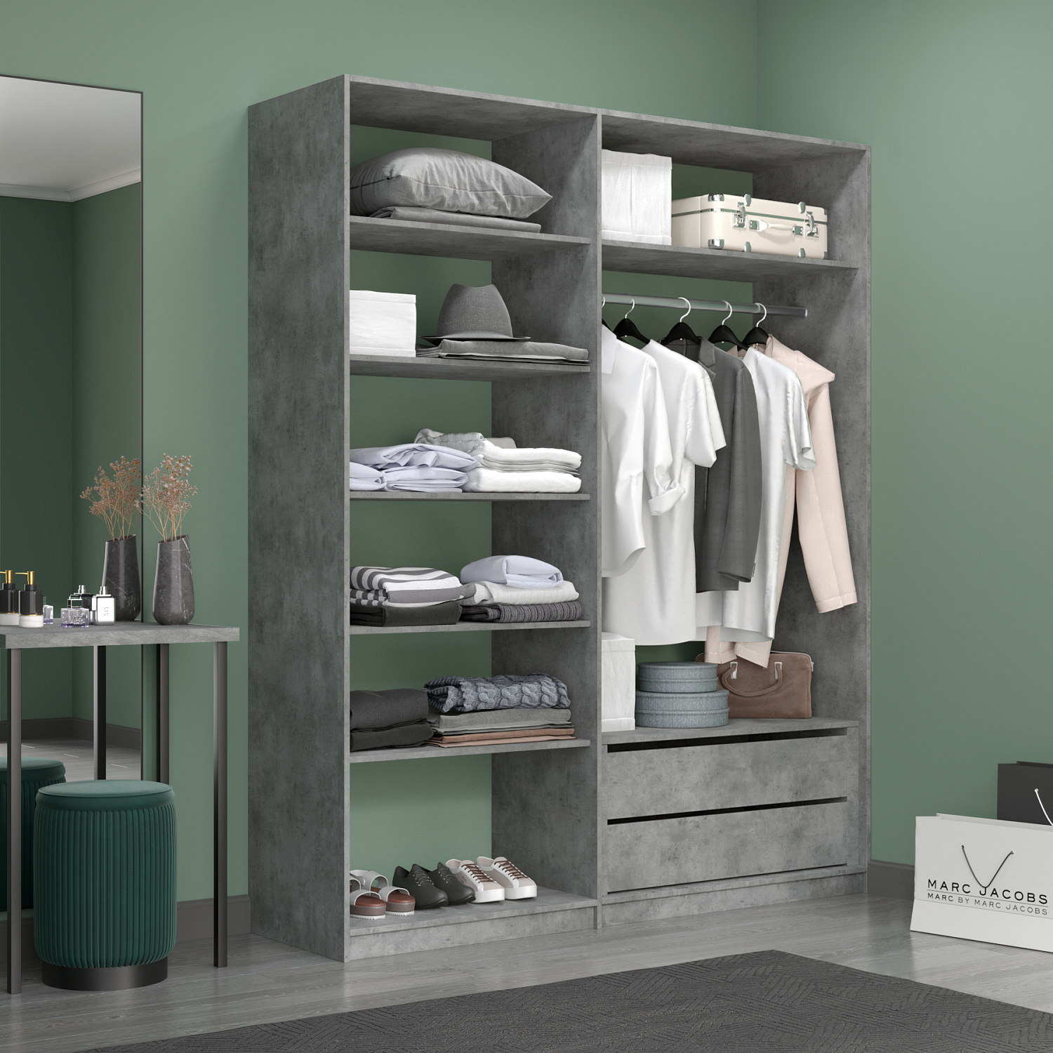 Готовые гардеробные системы "Локер"